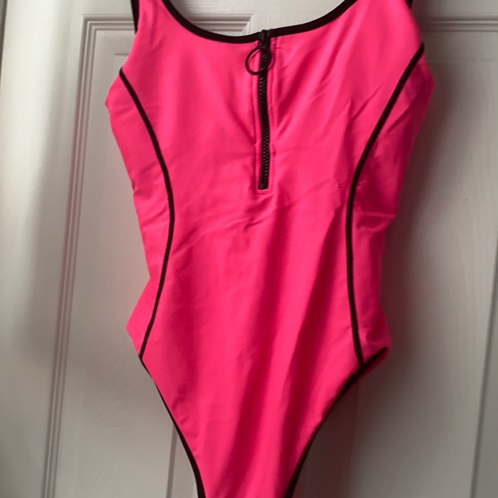 Juicy Couture Sport Swimsuit Zip Front Maillot